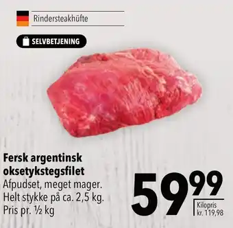 CITTI Markt Fersk argentinsk oksetykstegsfilet Angebot