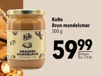 CITTI Markt KoRo Brun mandelsmør Angebot