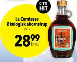 CITTI Markt La Comtesse Økologisk ahornsirup Angebot