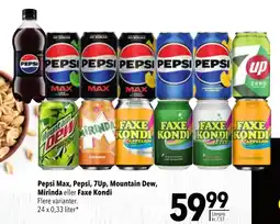 CITTI Markt Pepsi Max, Pepsi, 7Up, Mountain Dew, Mirinda eller Faxe Kondi Angebot