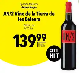 CITTI Markt Anima Negra AN/2 Vino de la Tierra de les Balears Angebot