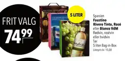 CITTI Markt Faustino Rivero Tinto, Rosé eller Bianco VdM Rødvin, rosévin Angebot