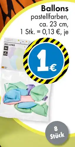 TEDi Ballons pastellfarben Angebot