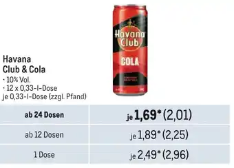 METRO Havana Club & Cola Angebot