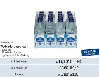 METRO Deutschland Wodka Gorbatschow Angebot