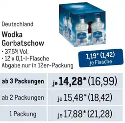 METRO Deutschland Wodka Gorbatschow Angebot