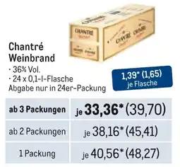 METRO Chantré Weinbrand Angebot