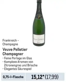 METRO Frankreich - Champagne Veuve Pelletier Champagner Angebot