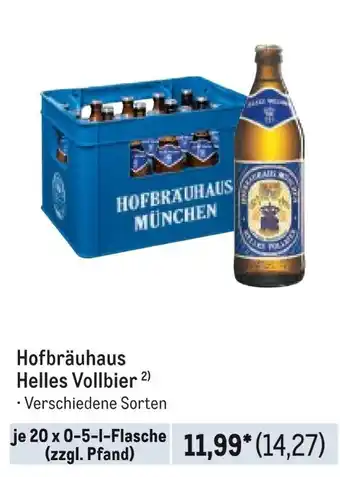 METRO Hofbräuhaus Helles Vollbier Angebot