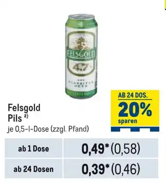 METRO Felsgold Pils Angebot