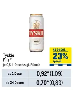 METRO Tyskie Pils Angebot