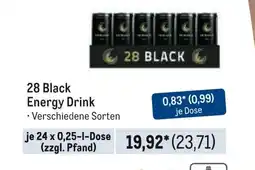 METRO 28 Black Energy Drink Angebot