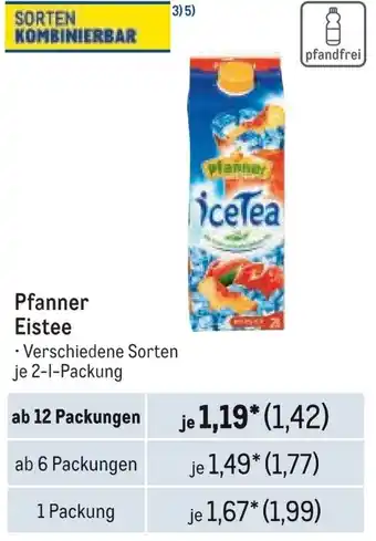 METRO Pfanner Eistee Angebot