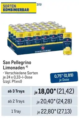 METRO San Pellegrino Limonaden Angebot