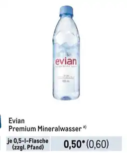 METRO Evian Premium Mineralwasser Angebot