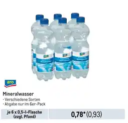 METRO aro Mineralwasser Angebot