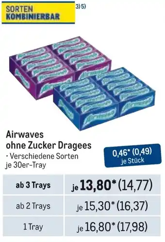 METRO Airwaves ohne Zucker Dragees Angebot