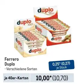 METRO Ferrero Duplo Angebot