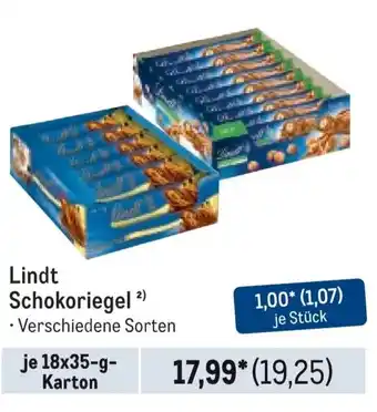 METRO Lindt Schokoriegel Angebot