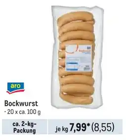 METRO aro Bockwurst Angebot