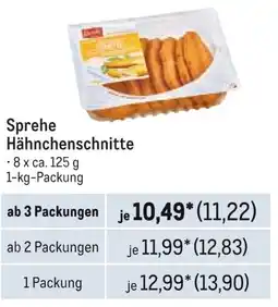 METRO Sprehe Hähnchenschnitte Angebot