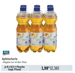 METRO aro Apfelschorle Angebot