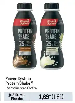 METRO Power System Protein Shake Angebot