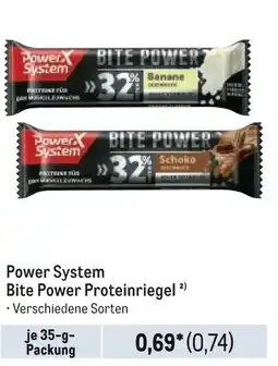 METRO Power System Bite Power Proteinriegel Angebot