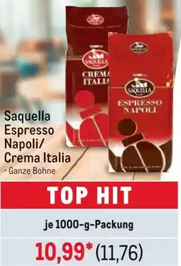 METRO Saquella Espresso Napoli/ Crema Italia Angebot