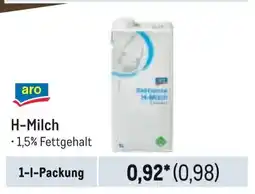 METRO aro H-Milch Angebot