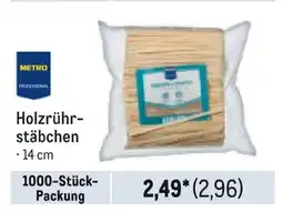 METRO METRO Holzrühr- stäbchen Angebot