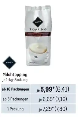 METRO RIOBA Milchtopping Angebot