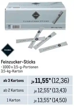 METRO RIOBA Feinzucker-Sticks Angebot