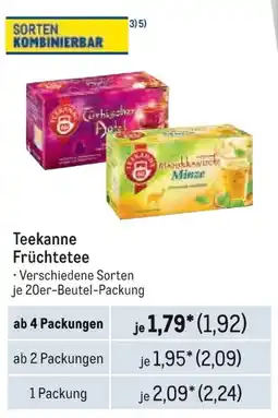 METRO Teekanne Früchtetee Angebot