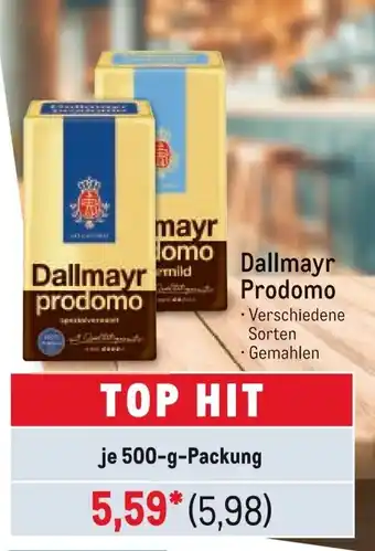 METRO Dallmayr Prodomo Angebot