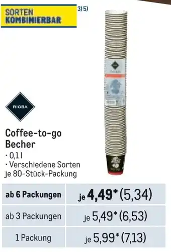 METRO Coffee-to-go Becher Angebot