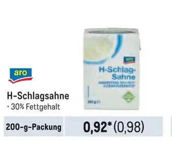 METRO aro H-Schlagsahne Angebot