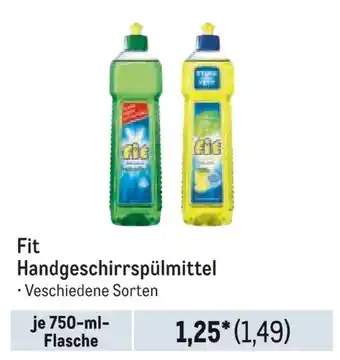 METRO Fit Handgeschirrspülmittel Angebot