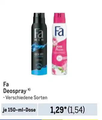 METRO Fa Deospray Angebot