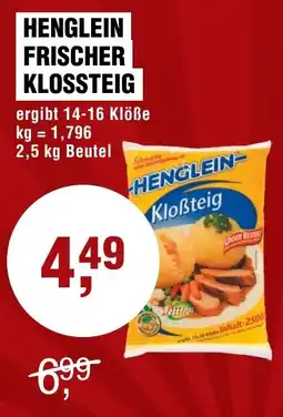 Handelshof Henglein frischer klossteig Angebot