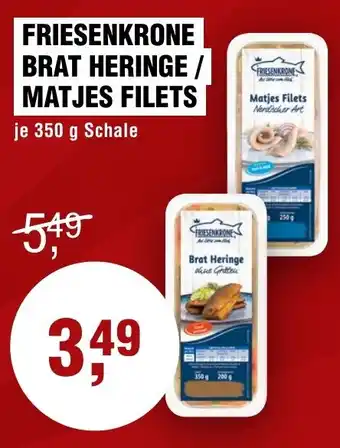 Handelshof Friesenkrone brat heringe / matjes filets Angebot