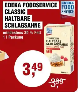 Handelshof Edeka foodservice food classic haltbare schlagsahne Angebot