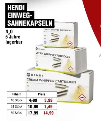 Handelshof Hendi einweg- sahnekapseln Angebot