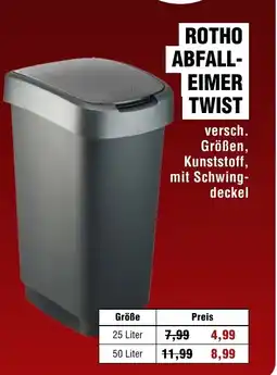 Handelshof Rotho abfall- eimer twist Angebot