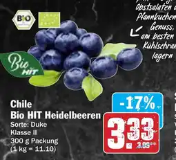 AEZ Chile Bio HIT Heidelbeeren Angebot