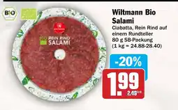 AEZ Wiltmann Bio Salami Angebot