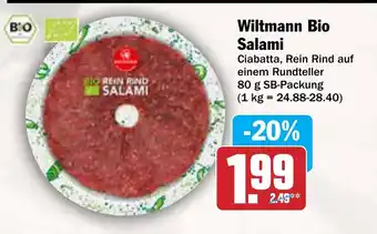 AEZ Wiltmann Bio Salami Angebot