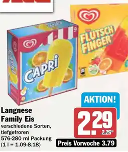 AEZ Langnese Family Eis Angebot