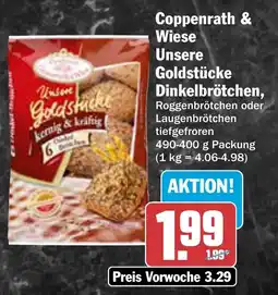 AEZ Coppenrath & Wiese Unsere Goldstücke Dinkelbrötchen, Angebot