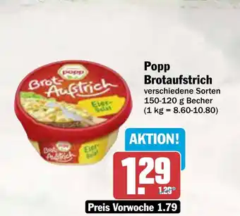 AEZ Popp Brotaufstrich Angebot